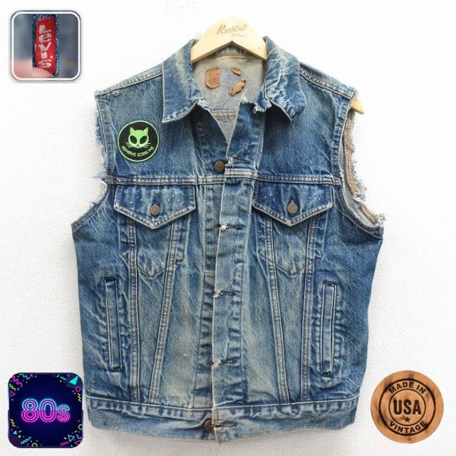 古着 リーバイス Levis 70506 デニム ベスト メンズ 80年代 80