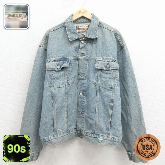 古着 ゲス GUESS 長袖 ブランド ジージャン メンズ 90年代 90s 大