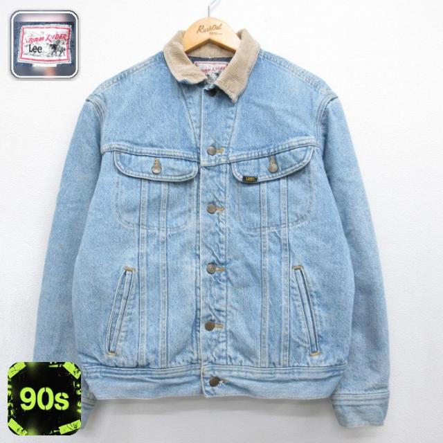 古着 リー Lee 長袖 デニム ジャケット メンズ 90年代 90s ストーム
