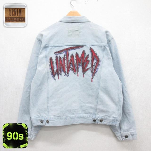 古着 DENIM EXPRESS 長袖 デニム ジャケット メンズ 00年代 0