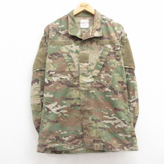 古着 長袖 ミリタリー ジャケット メンズ アーミー ARMY コンバット リッ