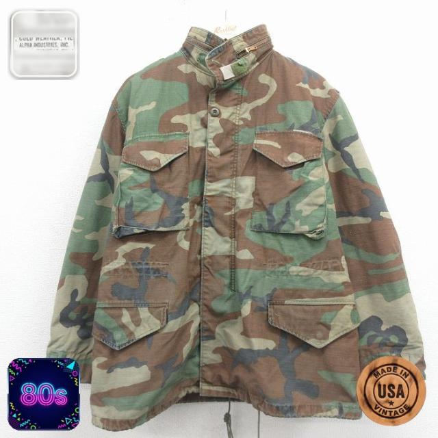 古着 長袖 ミリタリー フィールド ジャケット メンズ 80年代 80s M-6