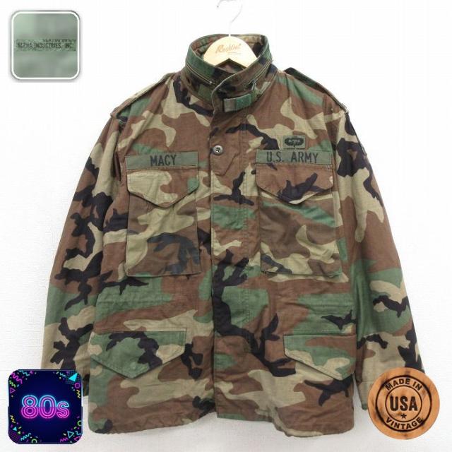 古着 長袖 ミリタリー フィールド ジャケット メンズ 80年代 80s M-6
