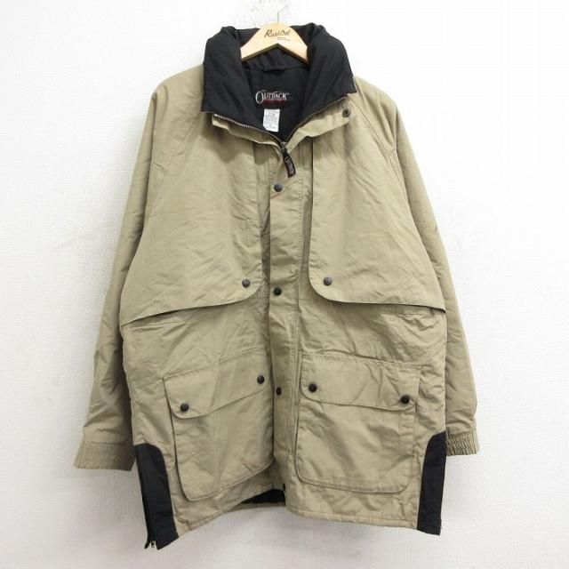古着 長袖 ナイロン ジャケット メンズ 00年代 00s ラグラン ロング丈