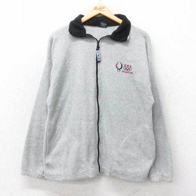 古着 長袖 フリース ジャケット メンズ 00年代 00s 北京オリンピック U