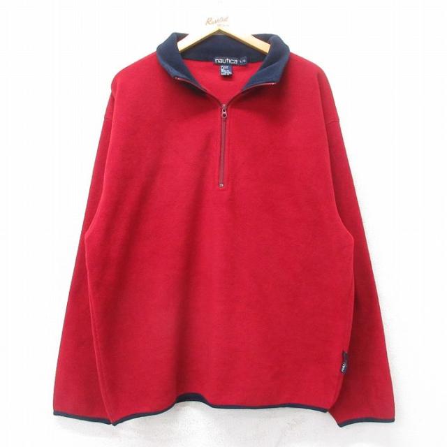 古着 ノーティカ NAUTICA 長袖 ブランド ハーフジップ フリース ジャケ