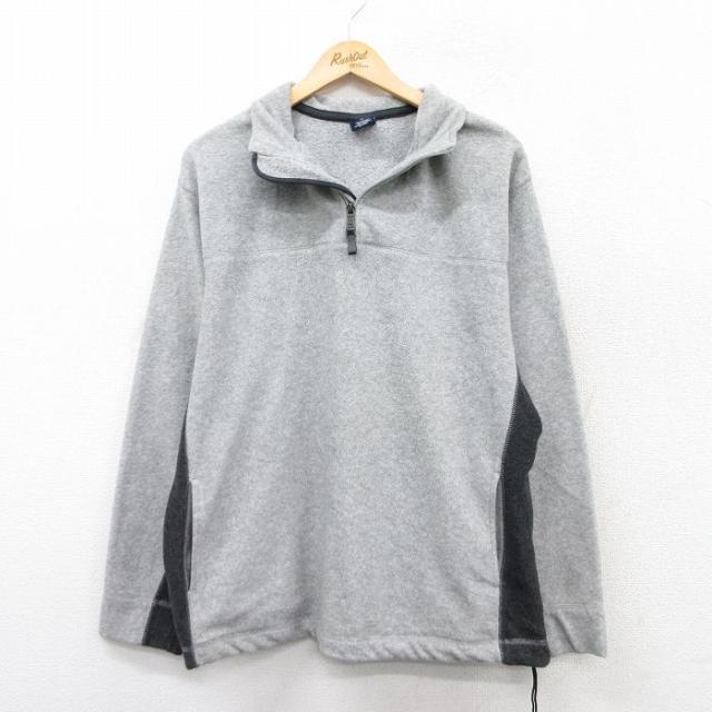 古着 ギャップ GAP 長袖 ハーフジップ フリース ジャケット メンズ 00年