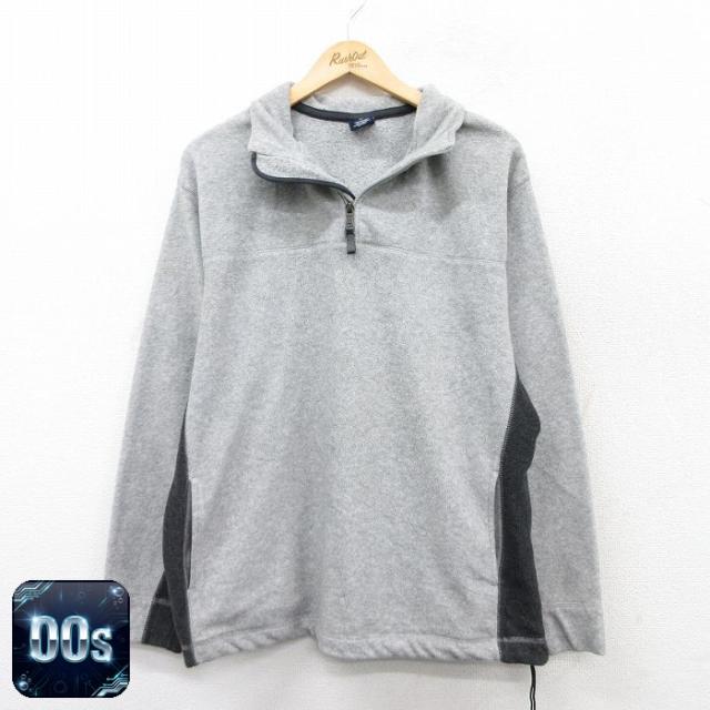 古着 ギャップ GAP 長袖 ハーフジップ フリース ジャケット メンズ 00年