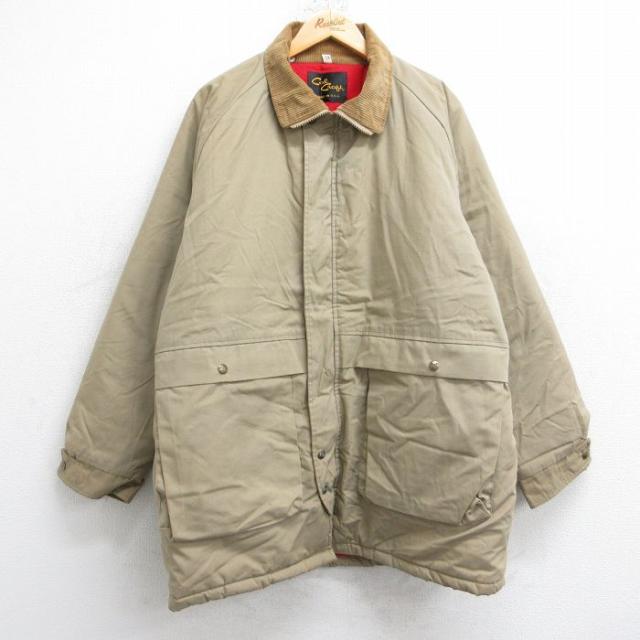 古着 長袖 ジャケット メンズ 90年代 90s 襟コーデュロイ ラグラン ロン