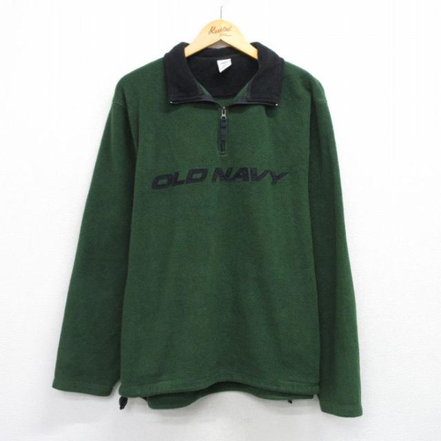 古着 オールドネイビー OLD NAVY 長袖 ハーフジップ フリース ジャケッ