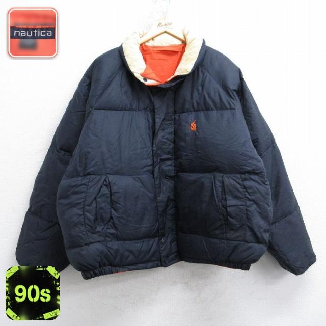 古着 ノーティカ 長袖 ブランド ダウン ジャケット メンズ 90年代 90s