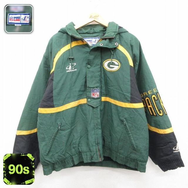 古着 長袖 ナイロン ジャケット パーカー メンズ 90年代 90s NFL グ