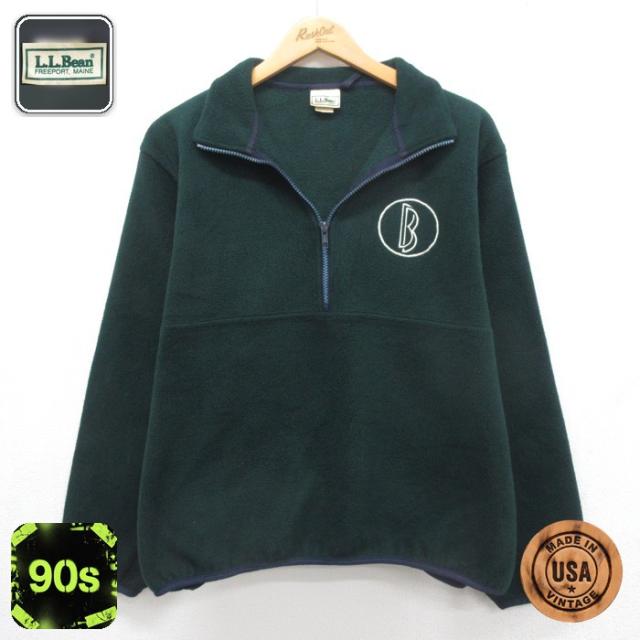 古着 L.L.Bean エルエルビーン 長袖 ジャケット ハーフジップ メンズ