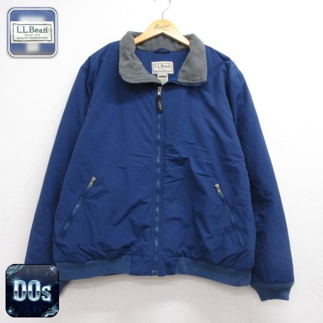 エルエルビーン 00s 長袖ジャケット ワンポイントロゴ ブルー XL | 古着