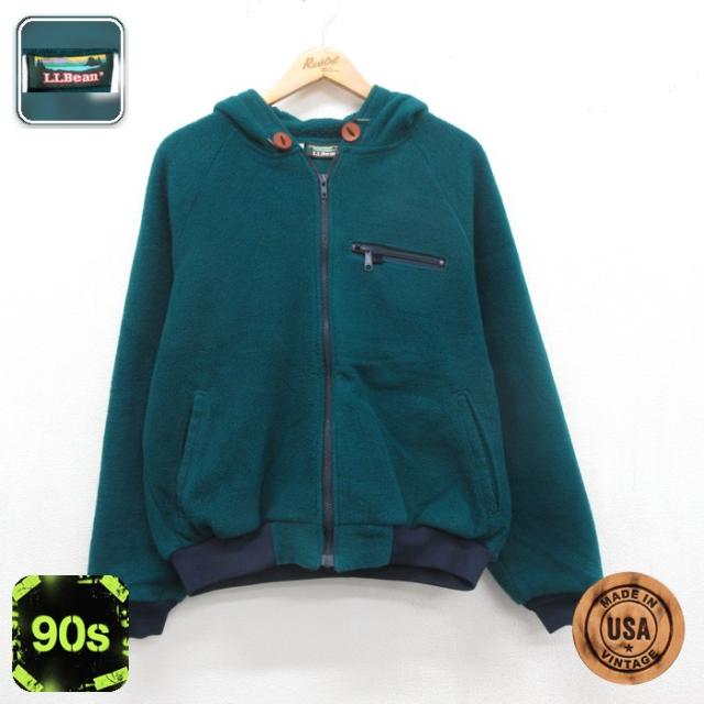 古着 L.L.Bean エルエルビーン 長袖 ジャケット フルジップ パーカー 