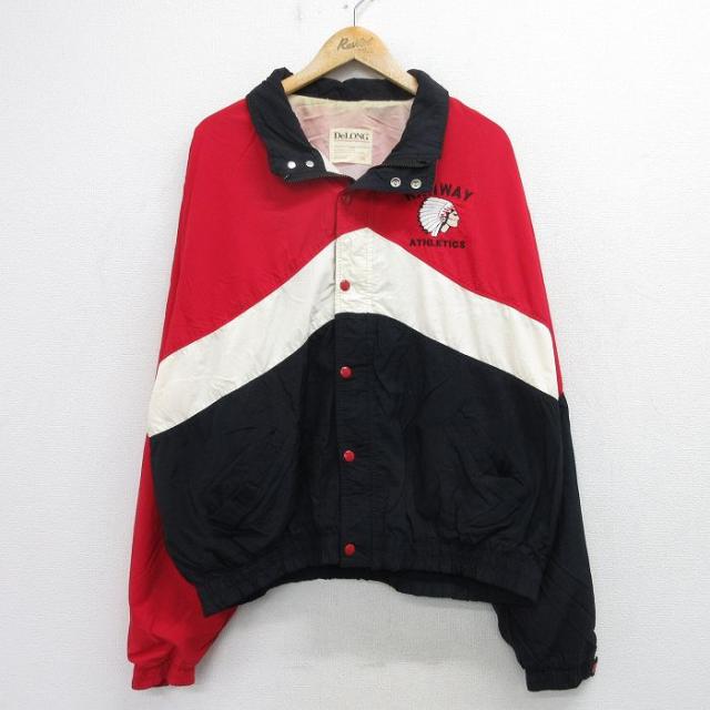 古着 デロング 長袖 ナイロン ジャケット メンズ 90年代 90s RAHWA