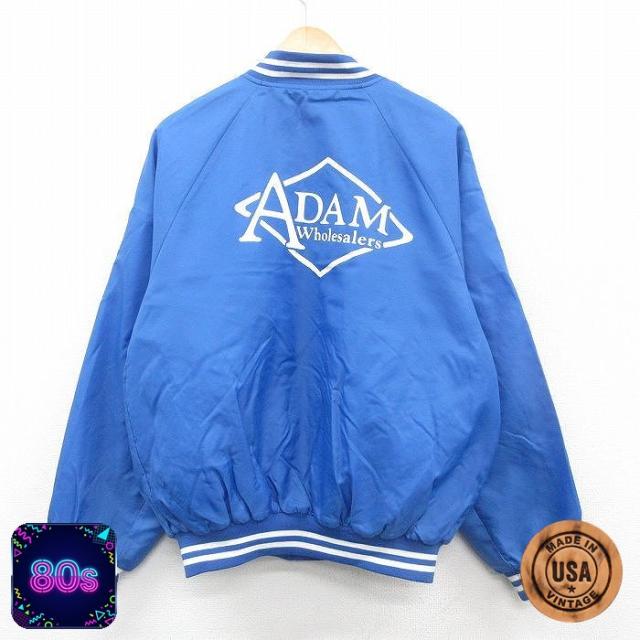 古着 長袖 ナイロン ジャケット メンズ 80年代 80s ADAM ラグラン
