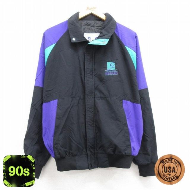 古着 MVスポーツ 長袖 ナイロン ジャケット メンズ 90年代 90s AMB