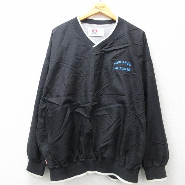 古着 長袖 ナイロン ジャケット メンズ 90年代 90s MIDLAKES ラ
