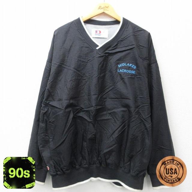 古着 長袖 ナイロン ジャケット メンズ 90年代 90s MIDLAKES ラ