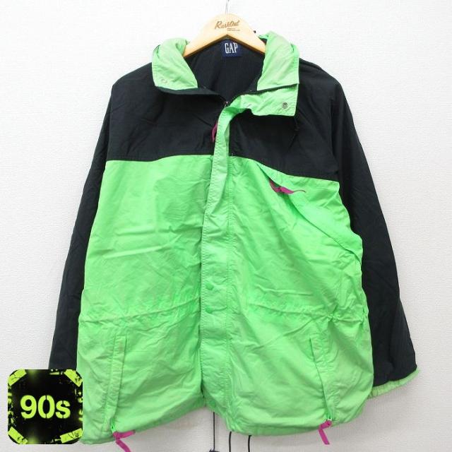 古着 ギャップ GAP 長袖 ナイロン ジャケット メンズ 90年代 90s 大