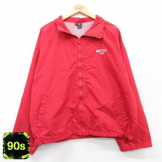 古着 ランズエンド 長袖 ナイロン ジャケット メンズ 90年代 90s YOM