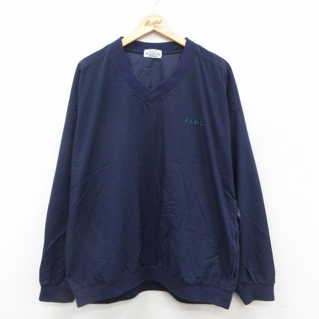 古着 IZOD 長袖 ナイロン ジャケット メンズ 90年代 90s ワンポイン
