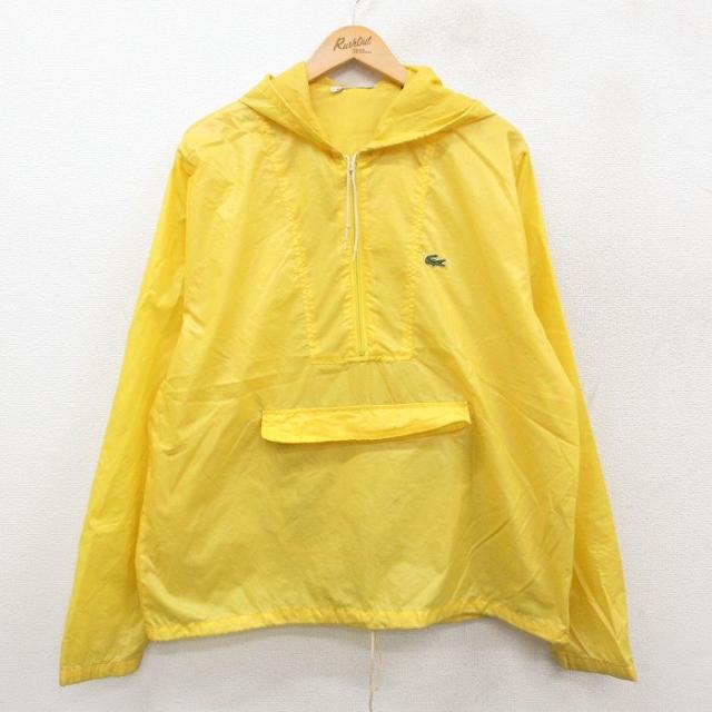 古着 ラコステ LACOSTE 長袖 ナイロン ジャケット アノラック パーカー