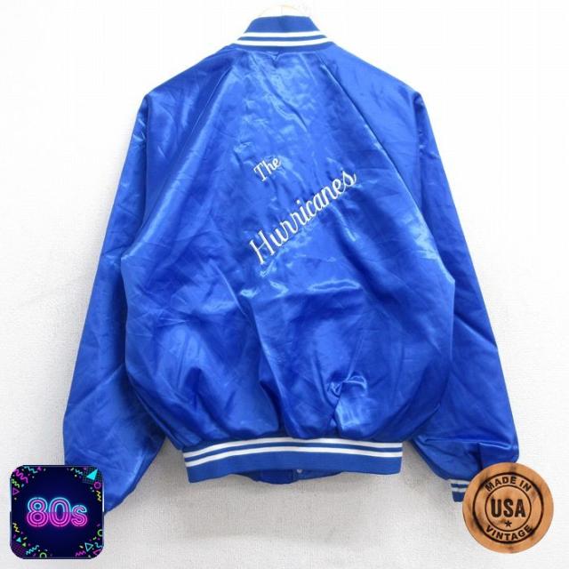 古着 長袖 ナイロン ジャケット メンズ 80年代 80s Hurricanes