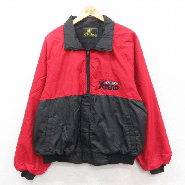 古着 長袖 ナイロン ジャケット メンズ 90年代 90s XTEND ツートン