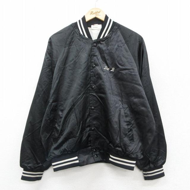 古着 長袖 ナイロン ジャケット メンズ 90年代 90s ソフトボール USA