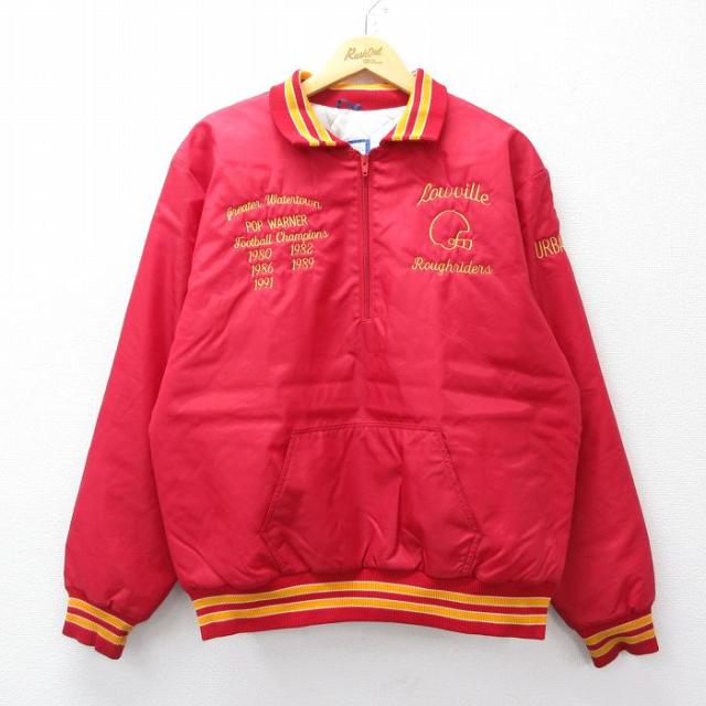 古着 長袖 ハーフジップ ナイロン ジャケット メンズ 90年代 90s フット