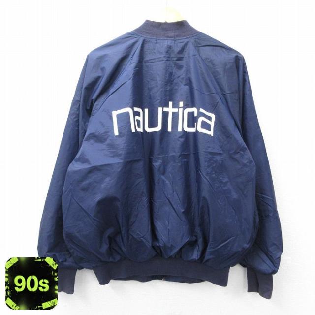 古着 ノーティカ NAUTICA 長袖 ブランド ナイロン ジャケット メンズ 