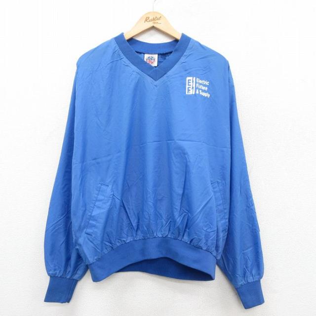 古着 長袖 ナイロン ジャケット メンズ 90年代 90s EFS 大きいサイズ