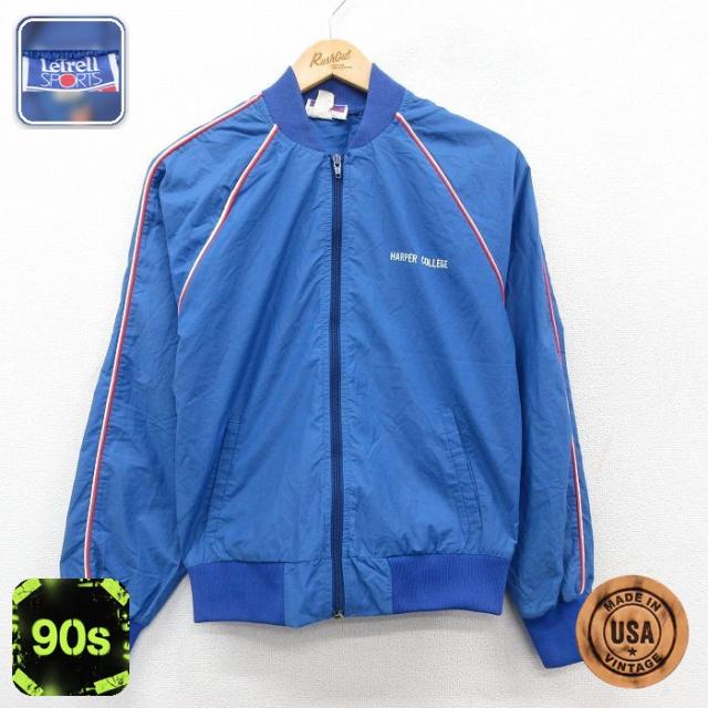 古着 長袖 ナイロン ジャケット メンズ 90年代 90s ハーパー カレッジ 