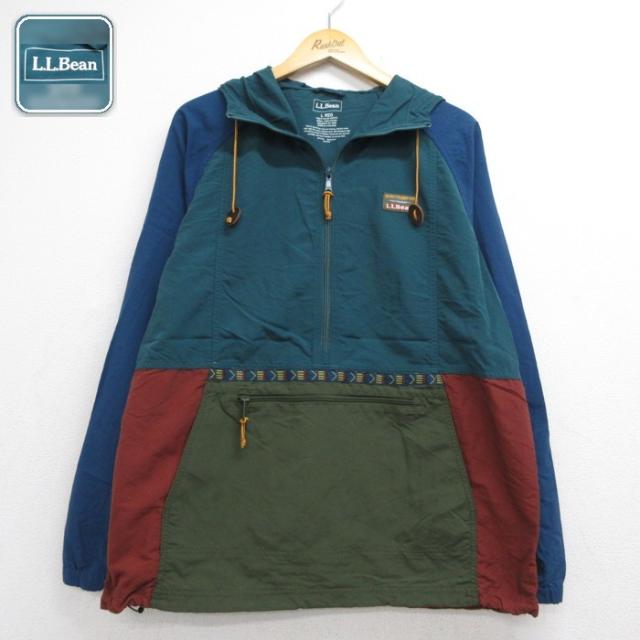 古着 L.L.Bean エルエルビーン 長袖 ナイロン ジャケット ハーフジップ