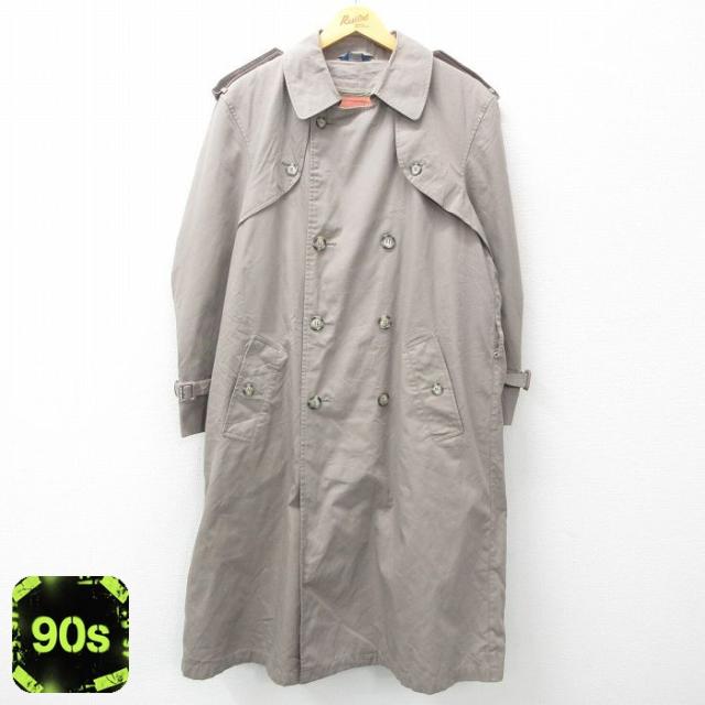 古着 タウンクラフト 長袖 トレンチ コート メンズ 90年代 90s ロング丈
