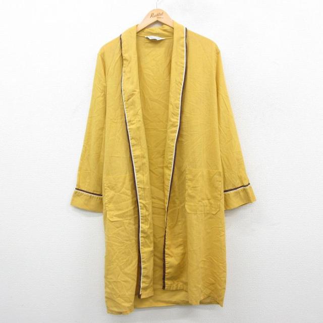古着 Kマート 長袖 ガウン メンズ 80年代 80s ロング丈 黄 イエロー