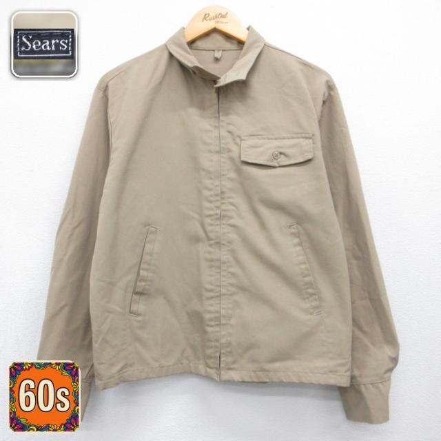 シアーズ 60s スイングトップジャケット タロン ベージュ M | 古着 26