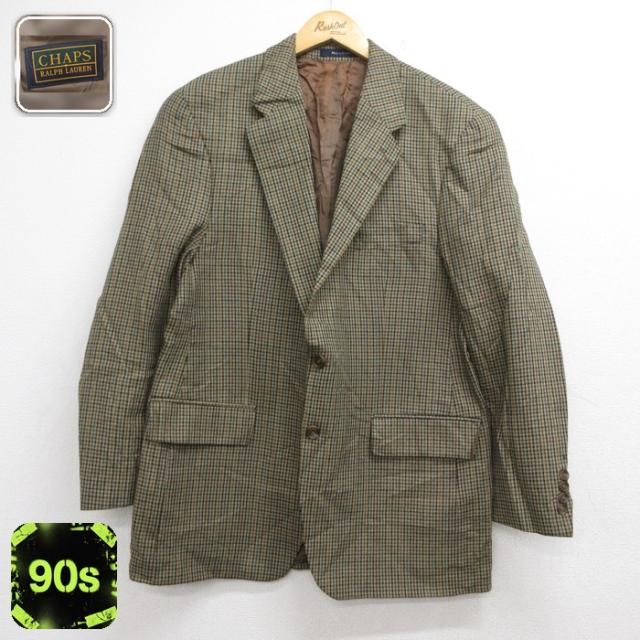 古着 ラルフローレン チャップス CHAPS RL 長袖 テーラード ジャケット