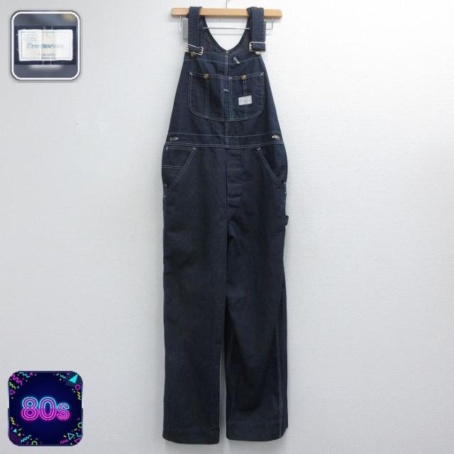 古着 シアーズ オーバーオール メンズ 80年代 80s ネイビー デニム 26