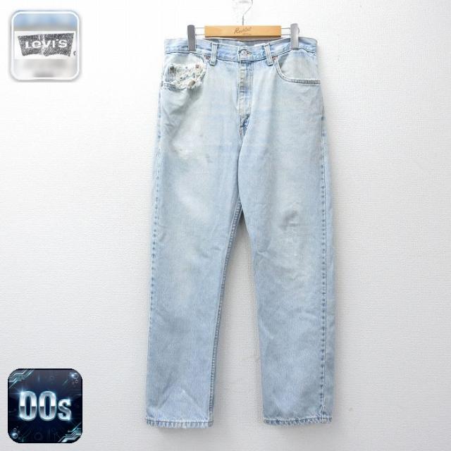 古着 ジーンズ Levis リーバイス 505 メンズ 00年代 00s ヒゲ 