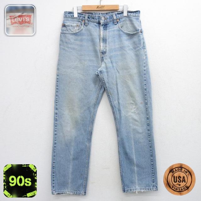 古着 ジーンズ Levis リーバイス 505 メンズ 90年代 90s ヒゲ 