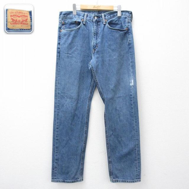 古着 ジーンズ Levis リーバイス 505 メンズ コットン 紺 デニム 2