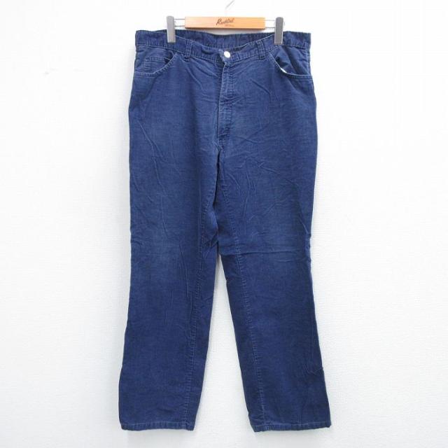 古着 Wear Guard コーデュロイ パンツ メンズ 90年代 90s 紺