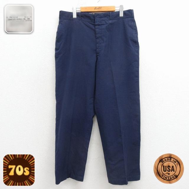 古着 ビンテージ ミリタリー パンツ メンズ 70年代 70s USA製 濃紺 