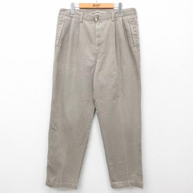 古着 ドッカーズ パンツ メンズ コットン ベージュ カーキ W36 中古 ボト