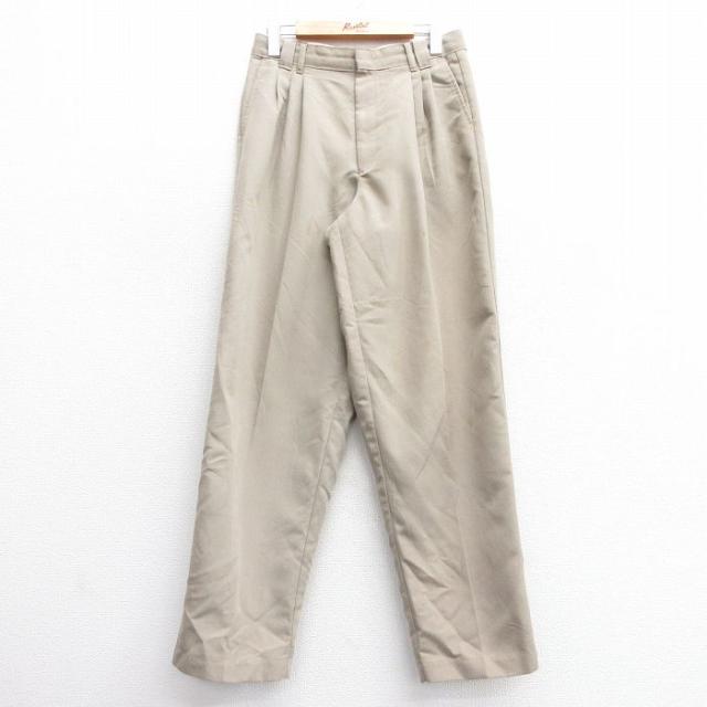 古着 パンツ メンズ 80年代 80s タロン ベージュ カーキ W29 中古 