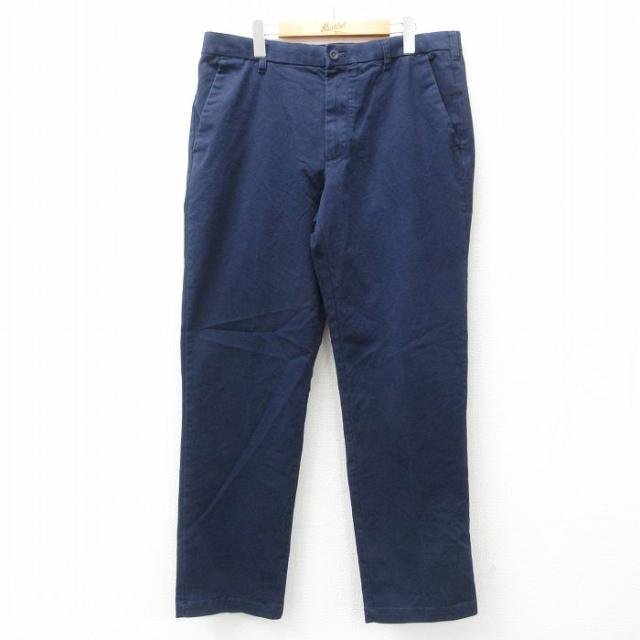古着 IZOD パンツ メンズ 紺 ネイビー W38 中古 ボトムス ロング 中