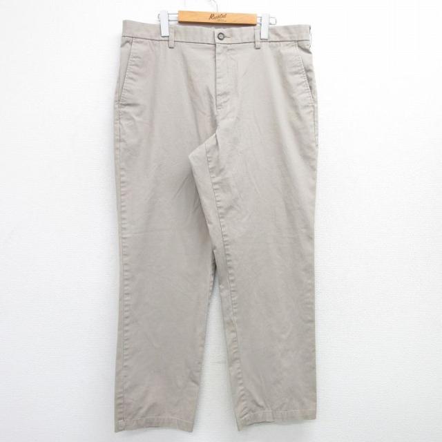 古着 パンツ メンズ ベージュ カーキ W37 中古 ボトムス ロング 中古 古